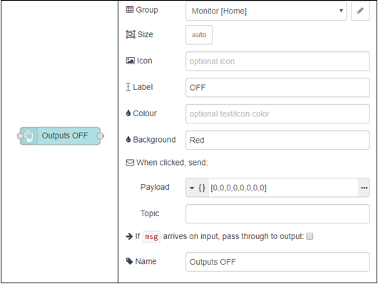 2nd Output configuration